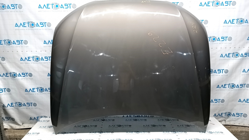 Hood assembly Audi A4 B8 13-16 rest, steel, gray LX7R, chips