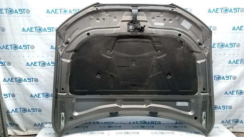 Hood assembly Audi A4 B8 13-16 rest, steel, gray LX7R, chips