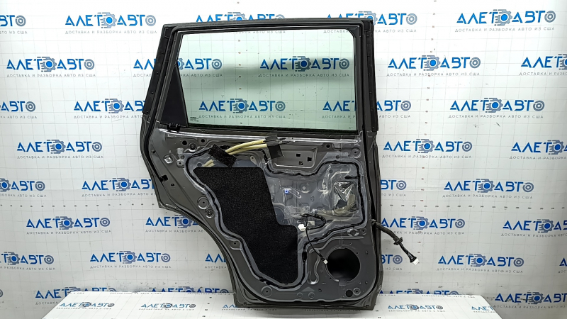 Door assembly rear left Nissan Rogue 14-20 graphite KAD, bumps on molding