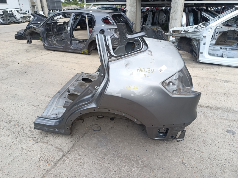 Quarter wing rear left Nissan Rogue 14-20 on the body, graphite, rusty