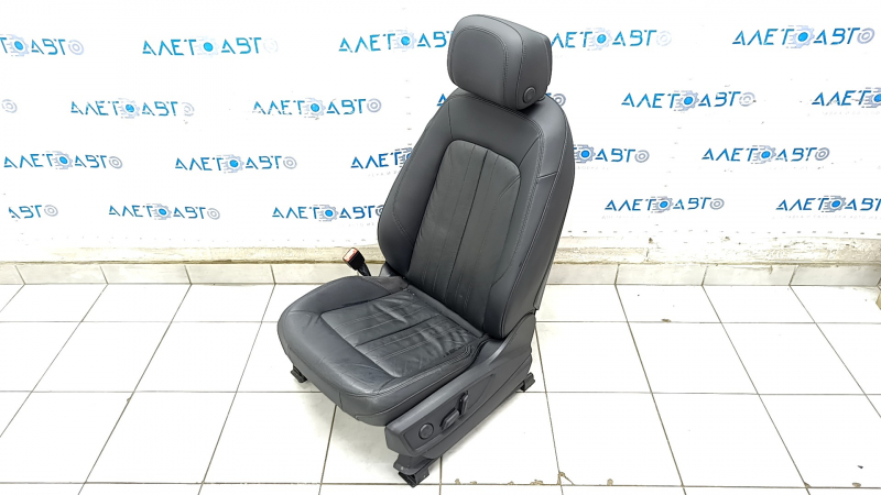 Driver's seat Audi Q5 80A 18- with AIRBAG, leather, black, electric, heated, dented, scratches, scratches on the back