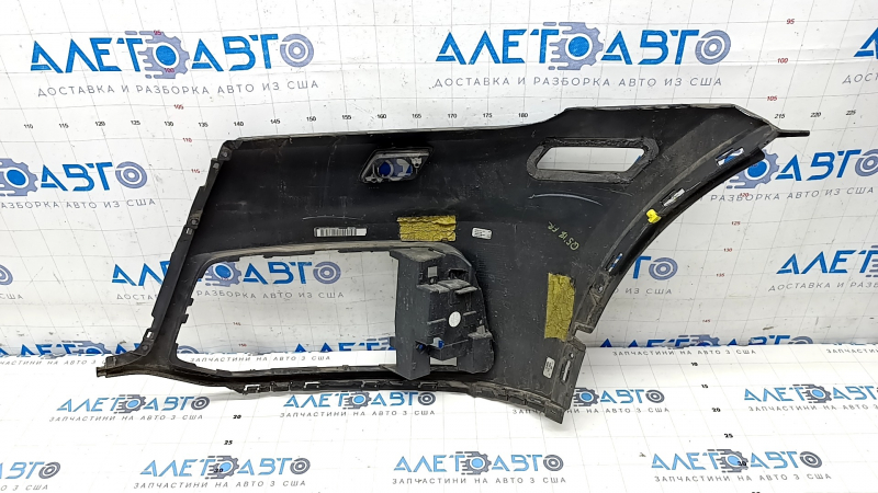 Front bumper bare right side Audi Q5 80A 18-20 graphite, without parking sensors, under headlight washer