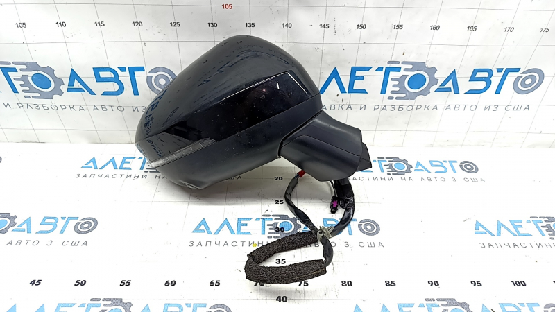 Side mirror right Nissan Rogue 21-23 BSM, SV Japan built, 7+1 pins, camera, BSM, turn signal, black