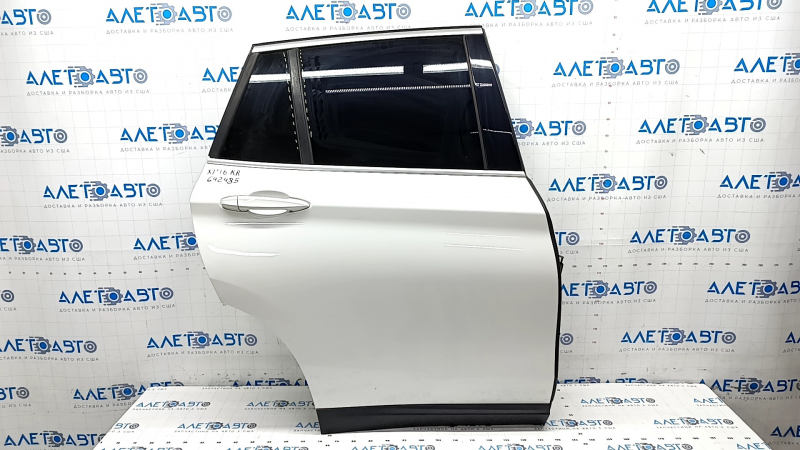 Door assembly rear right BMW X1 F48 16-22 white A96, dried out seal