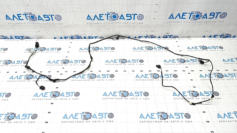 Wiring of the front bumper BMW X1 F48 16-19 for parking sensors, broken fastening