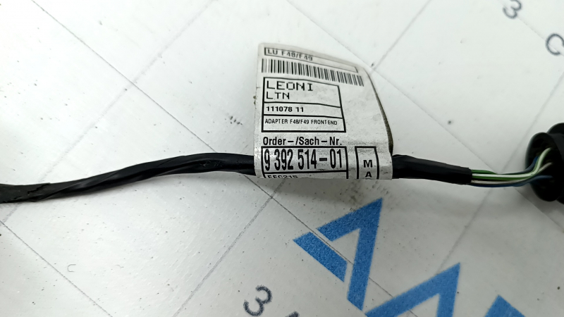 Wiring of the front bumper BMW X1 F48 16-19 for parking sensors, broken fastening
