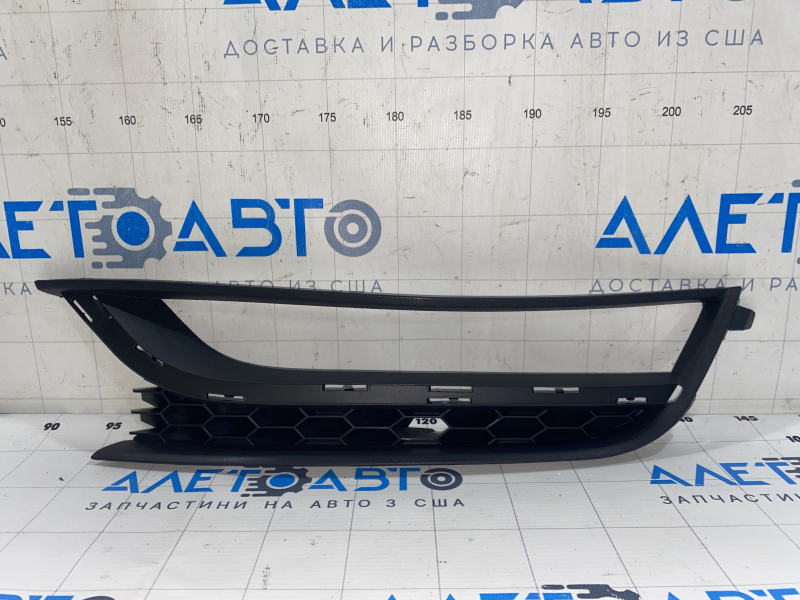 Front bumper grille left VW Passat b7 12-15 USA under fog lights, without molding