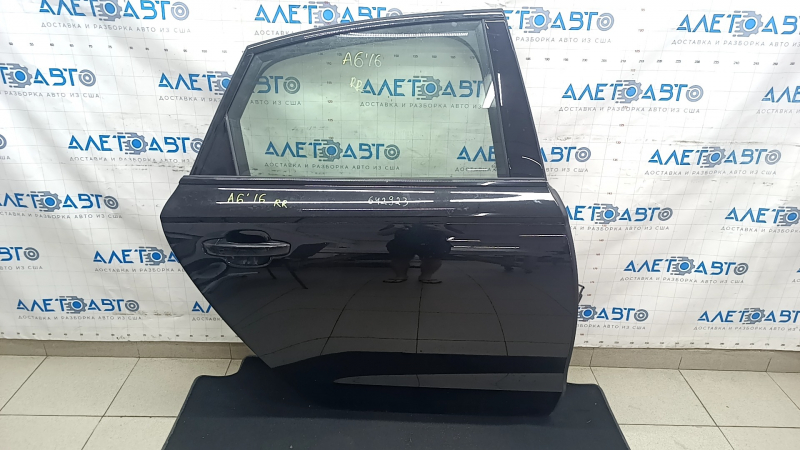 Door assembly rear right Audi A6 C7 12-18 black LY9T, keyless