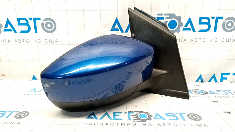 Side mirror right Ford Escape MK3 17-19 rest 5 pins, heated, blue N6, worn