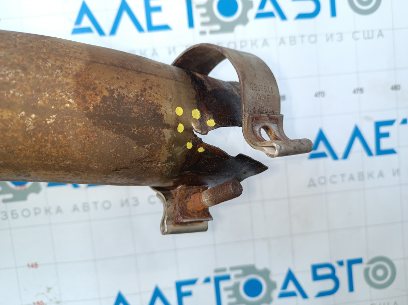 Exhaust line rear part BMW 5 G30 18-23 4.4T with flaps, resonators sawed off, connection torn