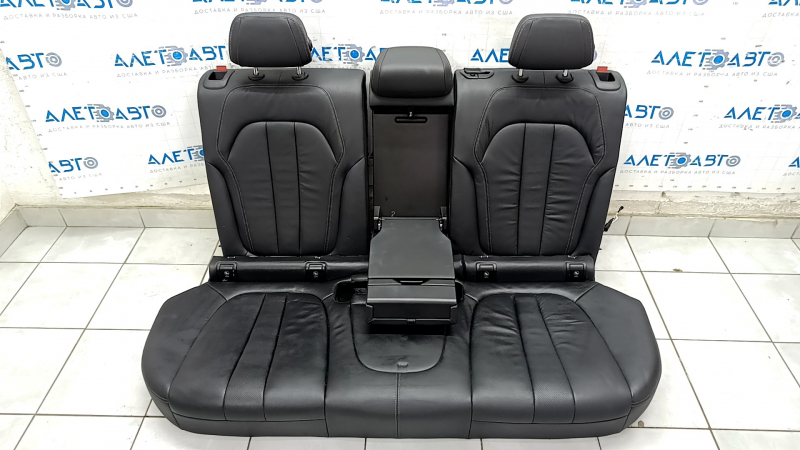 Rear row of seats 2 row BMW X5 G05 19-22 one-piece seat, black leather, scratches