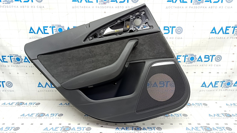 Door trim card rear left Audi A6 C7 12-18 under curtain, BOSE, Alcantara, black leather