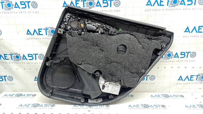 Door trim card rear left Audi A6 C7 12-18 under curtain, BOSE, Alcantara, black leather