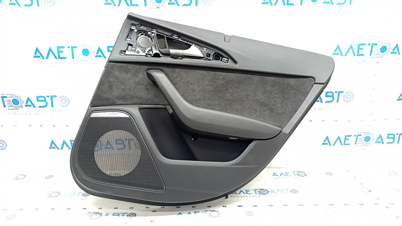 Door trim card rear right Audi A6 C7 12-18 under curtain, BOSE, Alcantara, black leather