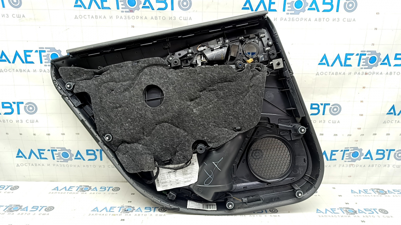 Door trim card rear right Audi A6 C7 12-18 under curtain, BOSE, Alcantara, black leather