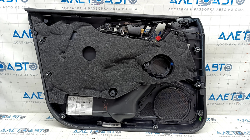 Door trim card front right Audi A6 C7 12-18 BOSE, Alcantara, black leather, butt