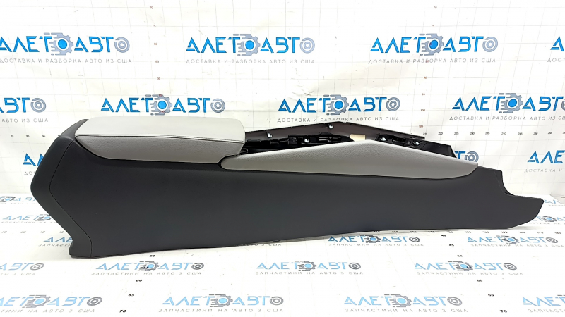 Console central armrest Honda Accord 18-22 gray leather, under the air duct, scratches