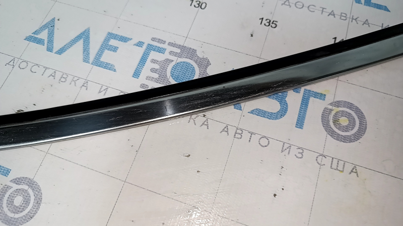 Upper rear left door molding Honda Accord 13-17 chrome, scratches