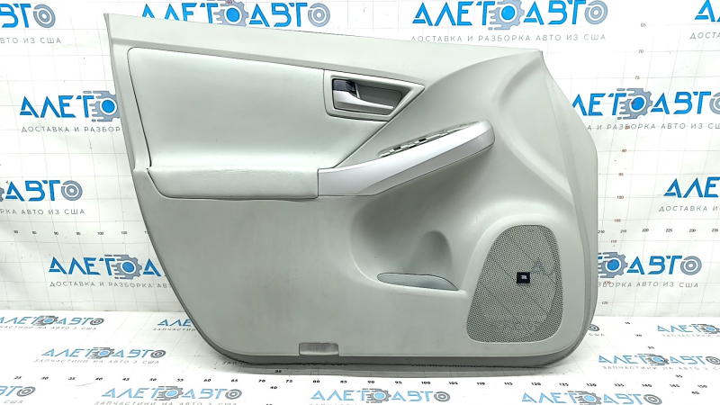 Door trim card front left Toyota Prius 30 10-15 leather, gray JBL, scratches, broken fastening