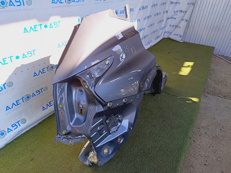 Quarter wing rear right Lexus NX200t NX300 NX300h 15-21 under BSM, graphite, sawed off, pokes, dent