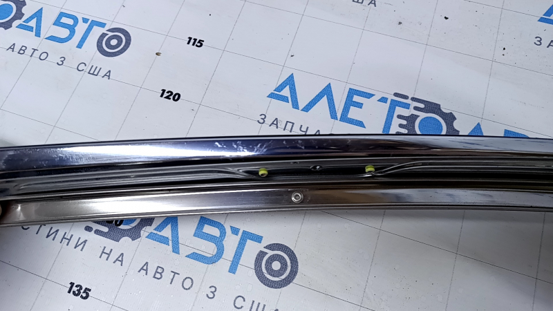 Upper door molding front left Lexus LS460 LS600h 07-12 chrome, chrome trim, without glass seal, scuffs