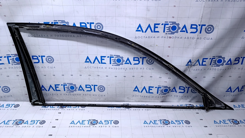 Upper door molding front left Lexus LS460 LS600h 07-12 chrome, chrome trim, without glass seal, scuffs