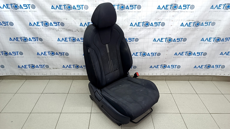 Passenger seat Hyundai Elantra 21-23 without airbag, mechanical, heated, black cloth, for cleaning