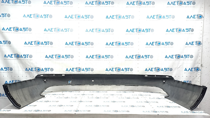Rear bare bumper lower part Volvo XC90 16-22 for parking sensors, black, tear, scratch