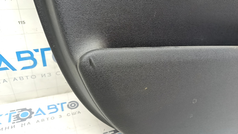 Door trim card front left Volvo XC90 16-22 leather black, beige insert, beige armrest, dents, scratches, scuffs