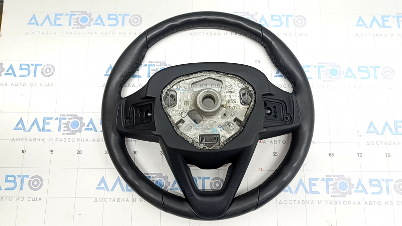 Bare steering wheel BMW X3 G01 18 - leather, black, heated, under the petals, scratches, dent, defective fastening
