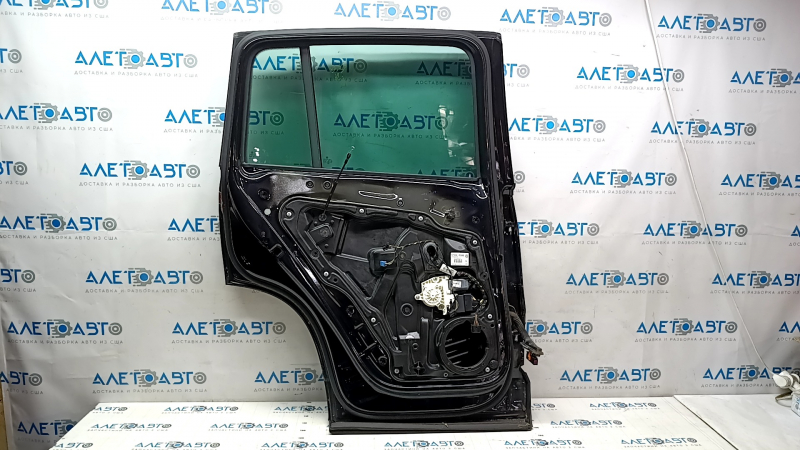 Door assembly rear left VW Tiguan 09-17 black LC9X, dents, scratches