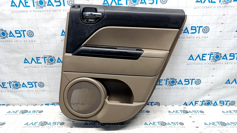 Door trim card rear right Jeep Patriot 11-17 beige with beige insert plastic, armrest plastic, broken fastening