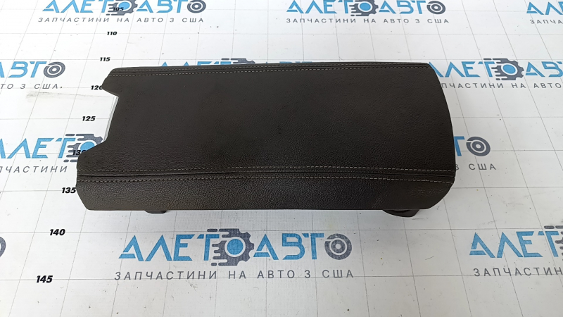 Lincoln MKZ 13-20 Center Console Armrest Dark Gray Leather Scratches Chrome Scratches