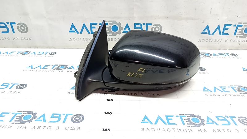 Side mirror left Jeep Cherokee KL 14-18 7+2 pins, turn signal, heating, backlight, black PXR