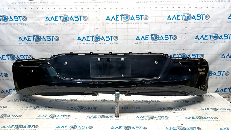 Rear bumper bare bottom Chevrolet Volt 16 - for parking sensors, black, scratches
