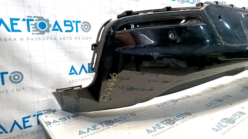 Rear bumper bare bottom Chevrolet Volt 16 - for parking sensors, black, scratches