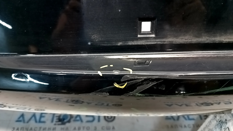 Rear bumper bare bottom Chevrolet Volt 16 - for parking sensors, black, scratches