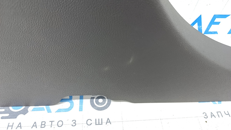 Center pillar trim lower left Lincoln Nautilus 19-23 brown, plastic turned white