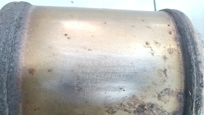 Lincoln Nautilus 19-23 2.0T AWD Catalytic Converter Exhaust Pipe, Crumpled, Rusty