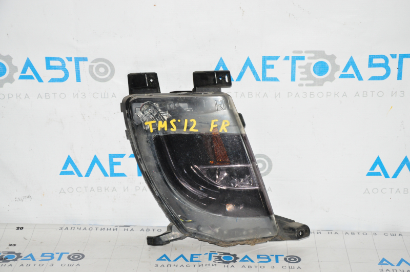 Right turn signal Tesla Model S 12-20 with DRL type 2, in black film