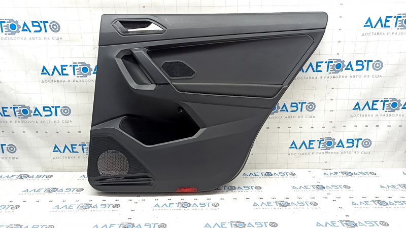 Door trim card rear right VW Tiguan 18- black, armrest leather black, scratches