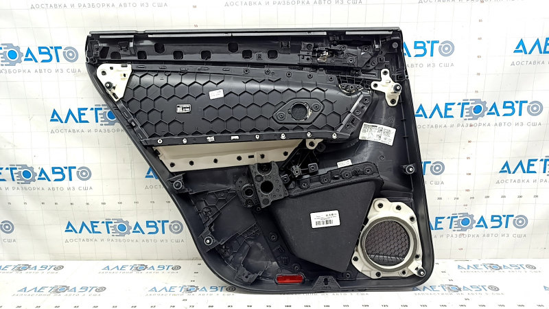 Door trim card rear right VW Tiguan 18- black, armrest leather black, scratches