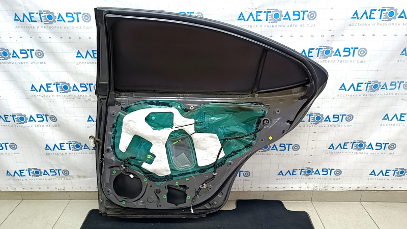 Door assembly rear right Lexus ES300h ES350 13-18 hybrid, keyless, graphite 1H9, butt, soot on glass