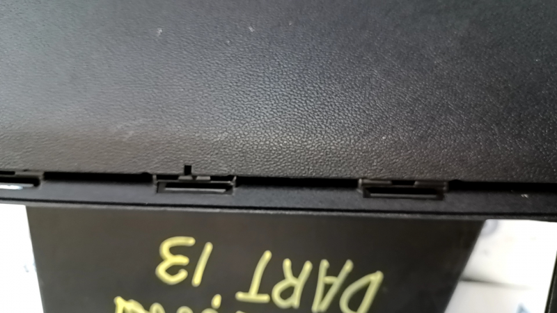 Glove box, glove compartment Dodge Dart 13-16 black, scuffs, abrasions, scratches, crack in the mount