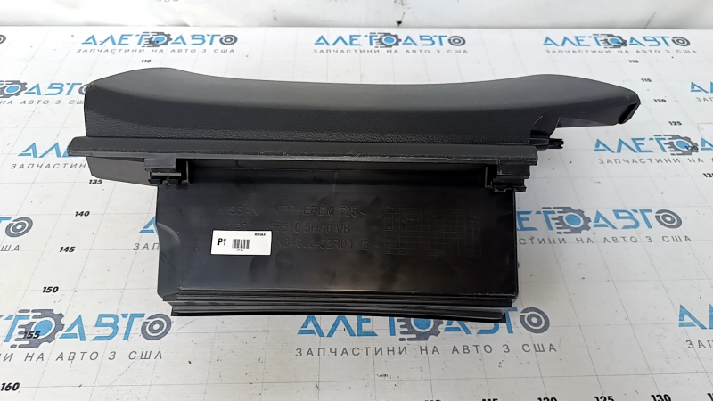 Glove box, glove compartment Nissan Rogue 14-20 black, scratches, abrasions