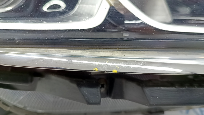 Headlight front right bare Hyundai Sonata 18-19 halogen with mount, sand, for polishing, butt on molding