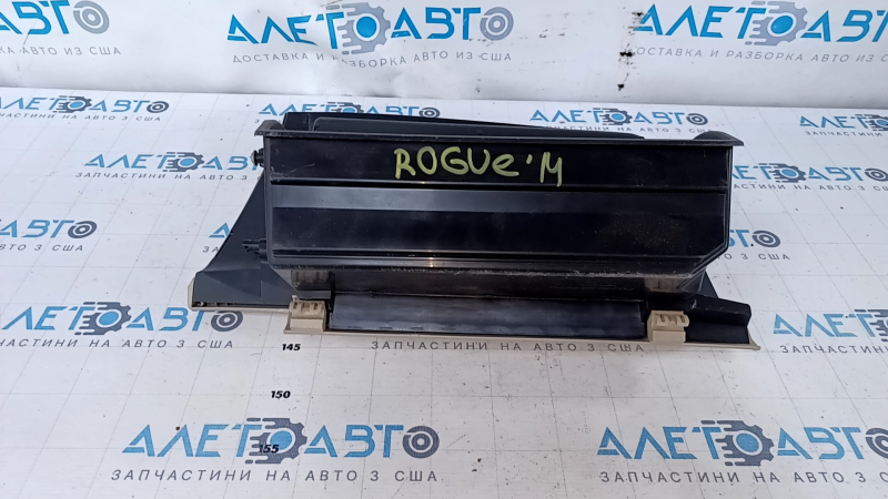 Glove box, glove compartment Nissan Rogue 14-20 beige, scratches, whitened plastic