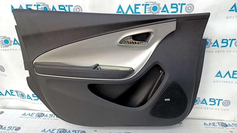 Door trim card front left Chevrolet Volt 11-15 black with gray insert, BOSE, scuffs, dents