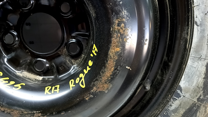 Spare tire space saver Nissan Rogue 14-20 R17 155/90 corrosion