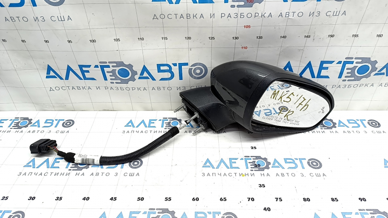 Side mirror right Ford Fusion mk5 13-20 5 pins, BSM, heated, graphite, scratches